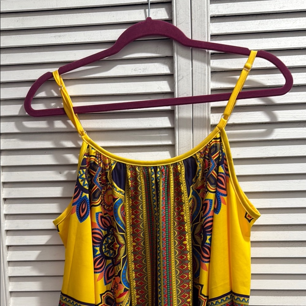 Colorful Patterned Mini Dress - Picture 6 of 7